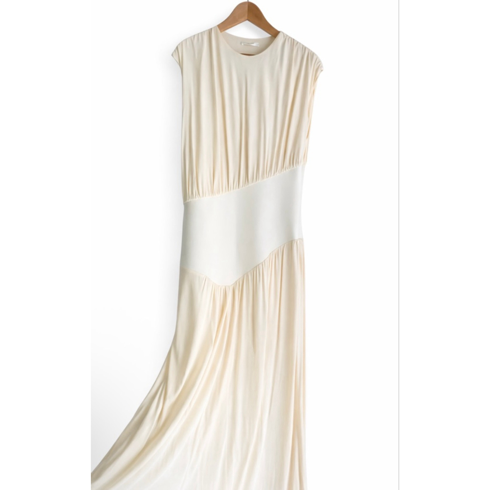 New The Row Ivory Yokoto Sleeveless Maxi Dress S/4 - Picture 2 of 5